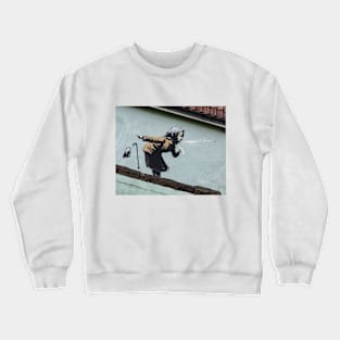 Banksy Aachoo!! Sneeze Dentures Crewneck Sweatshirt